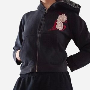 Black and camo hoodie boys M